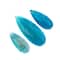 John Bead Earth&#x2019;s Jewels Natural Stone Teardrop Pendant Slices